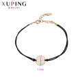 75400 xuping Jóias 18k pulseira elegante de cor de ouro para as mulheres